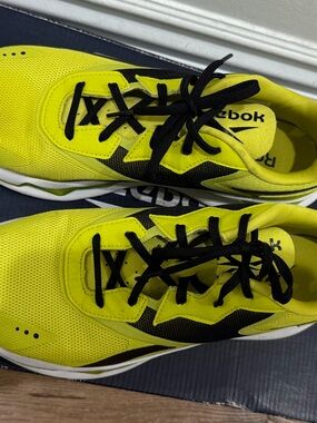 Reebok Yellow and Black Athletic Sneakers